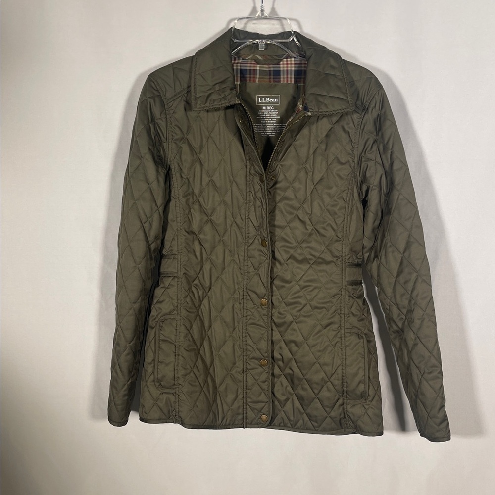 L.L. Bean Women's Olive Utility Jacket - Picture 2 of 7